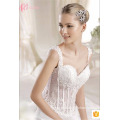 China por encargo nupcial de lujo vestido de novia Beach Lace Applique